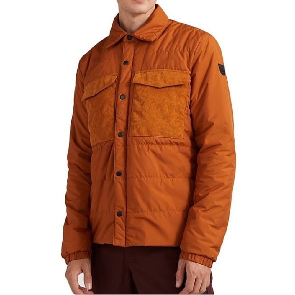 O'Neill Snow City Men's Insulated Shirt Jacket Orange 10K Waterproof Medium